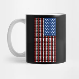 America Burger USA US Flag States Fast Food Mug